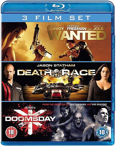 Wanted / Death Race / Doomsday (BLU-RAY)
