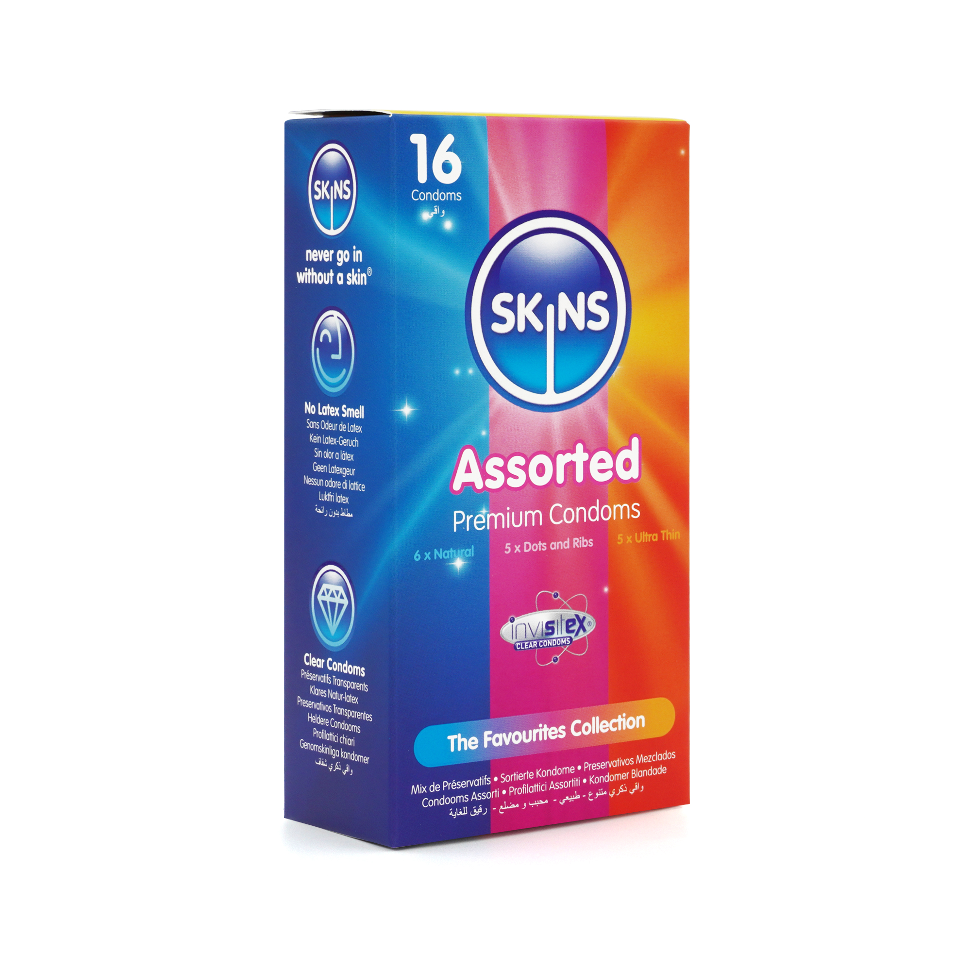 Skins Condoms Assorted 16-Pack - D&R, NAT, UT - 3