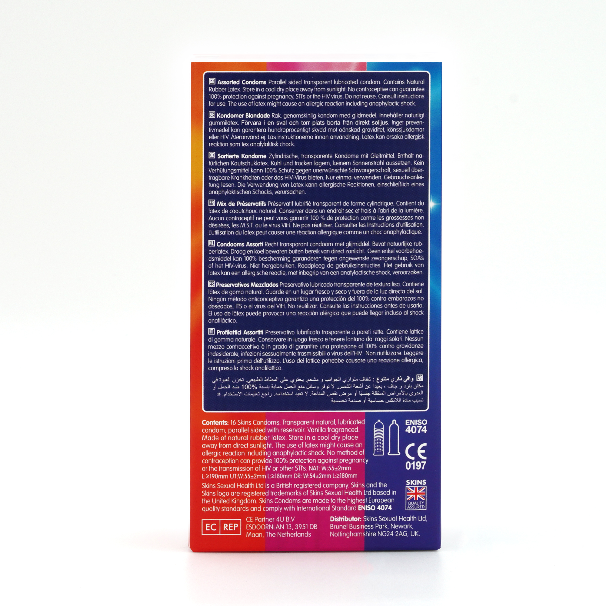 Skins Condoms Assorted 16-Pack - D&R, NAT, UT - 4