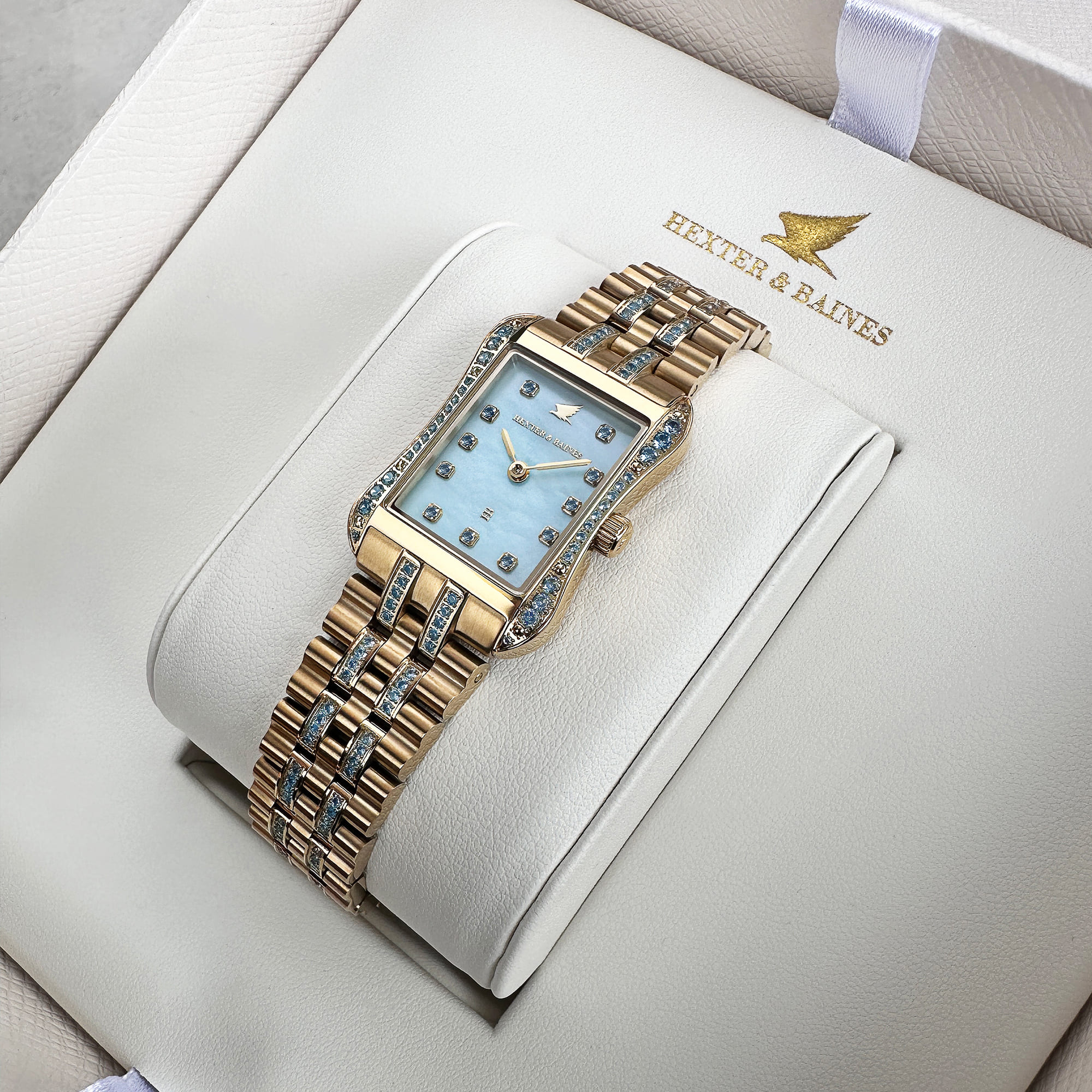 H&B Cronvas Duo, Aqua Blue & Gold - 7