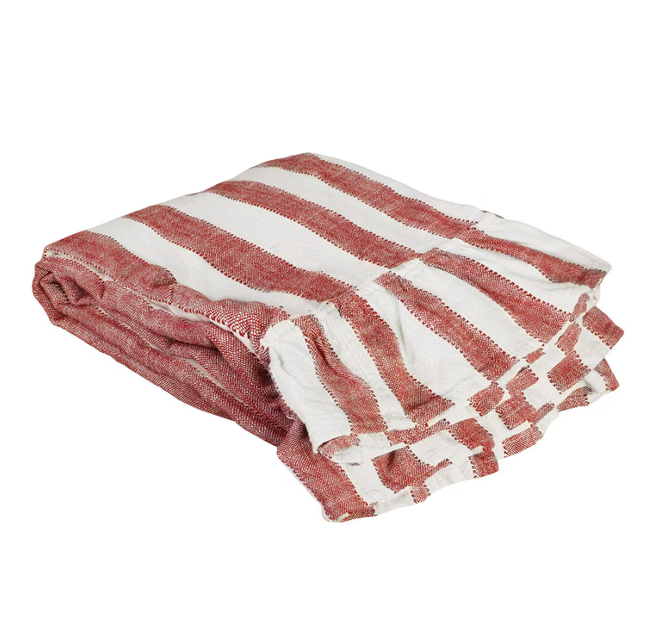Tablecloth Ida Red/White Strömshaga - 3
