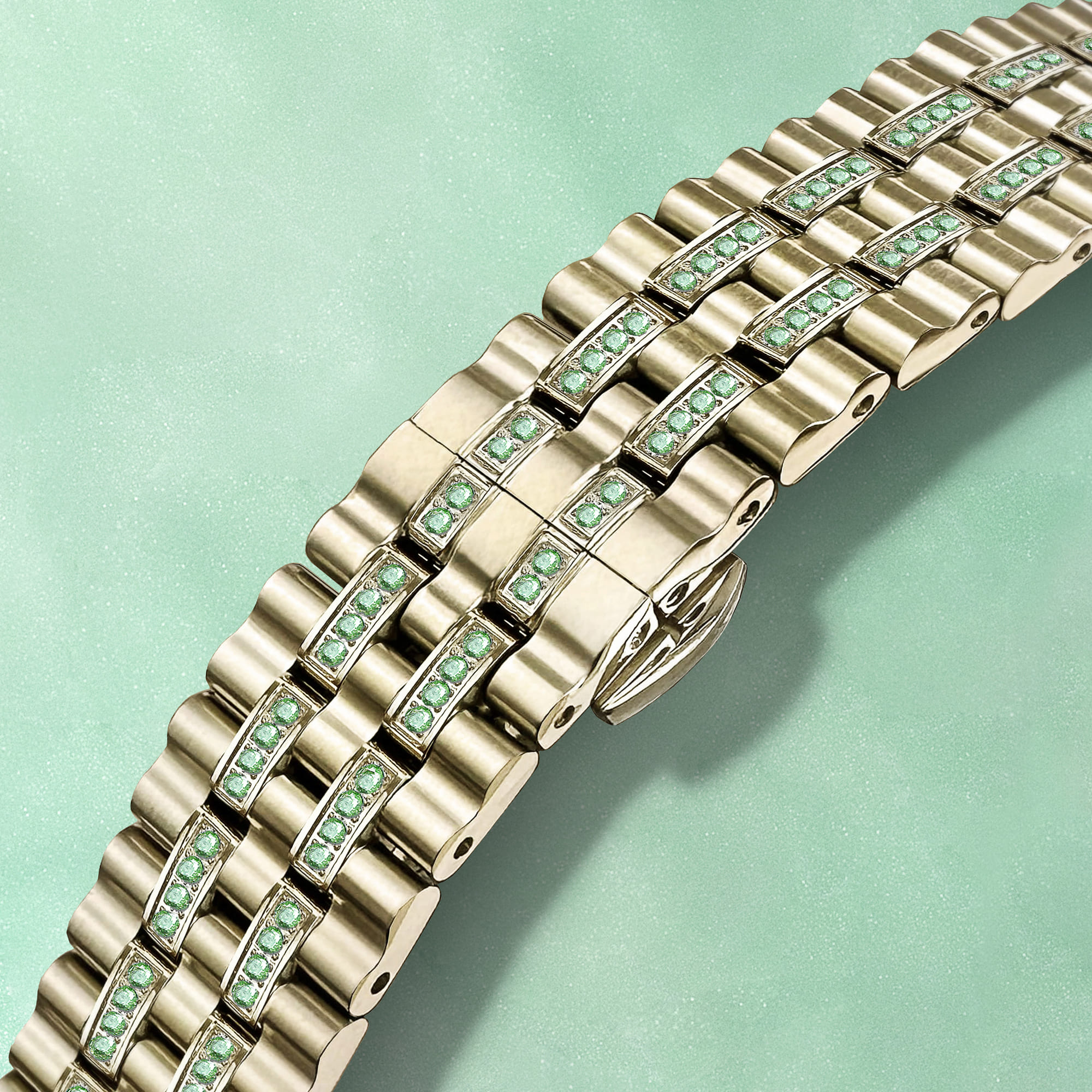 H&B Cronvas Duo, Light Green & Gold - 4