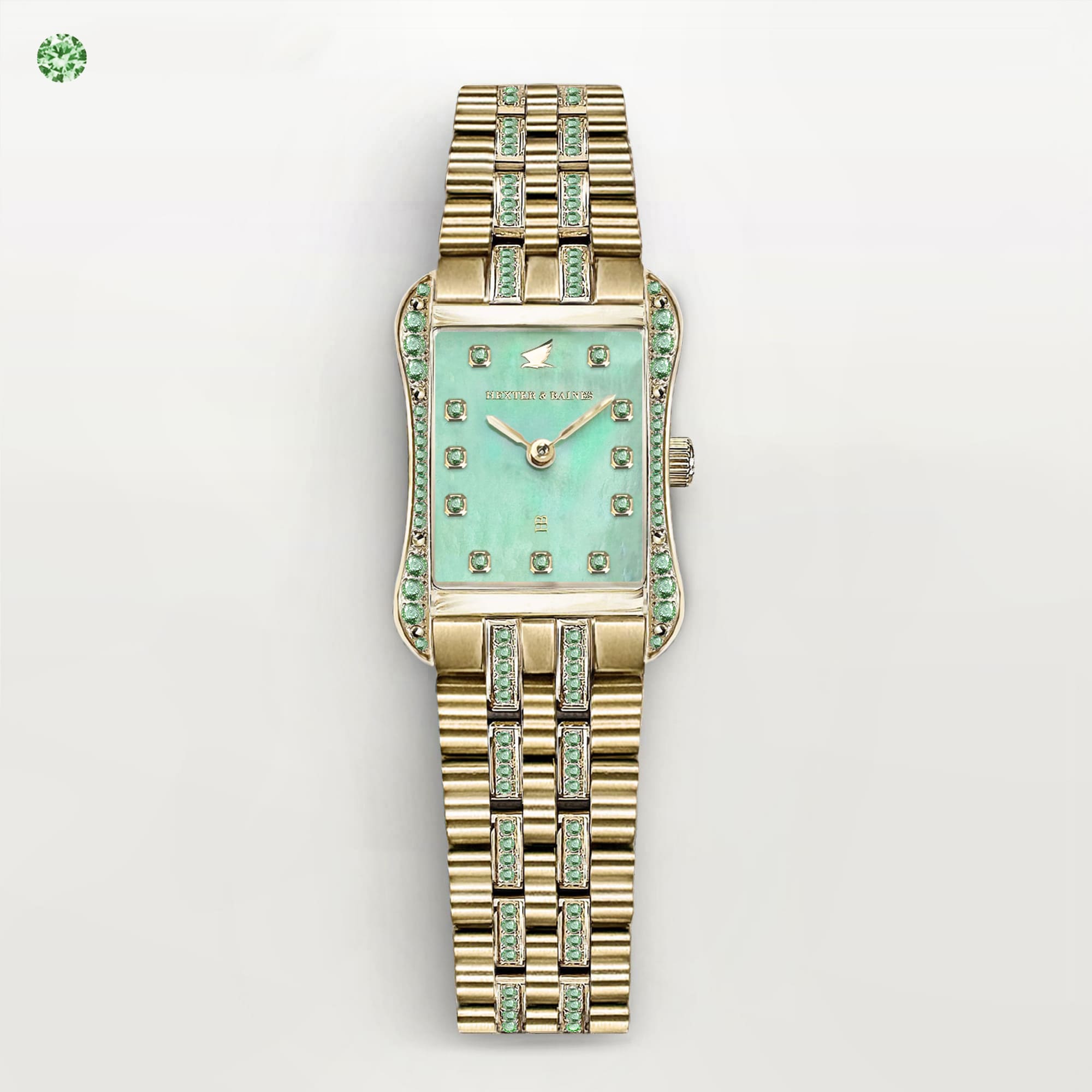 H&B Cronvas Duo, Light Green & Gold