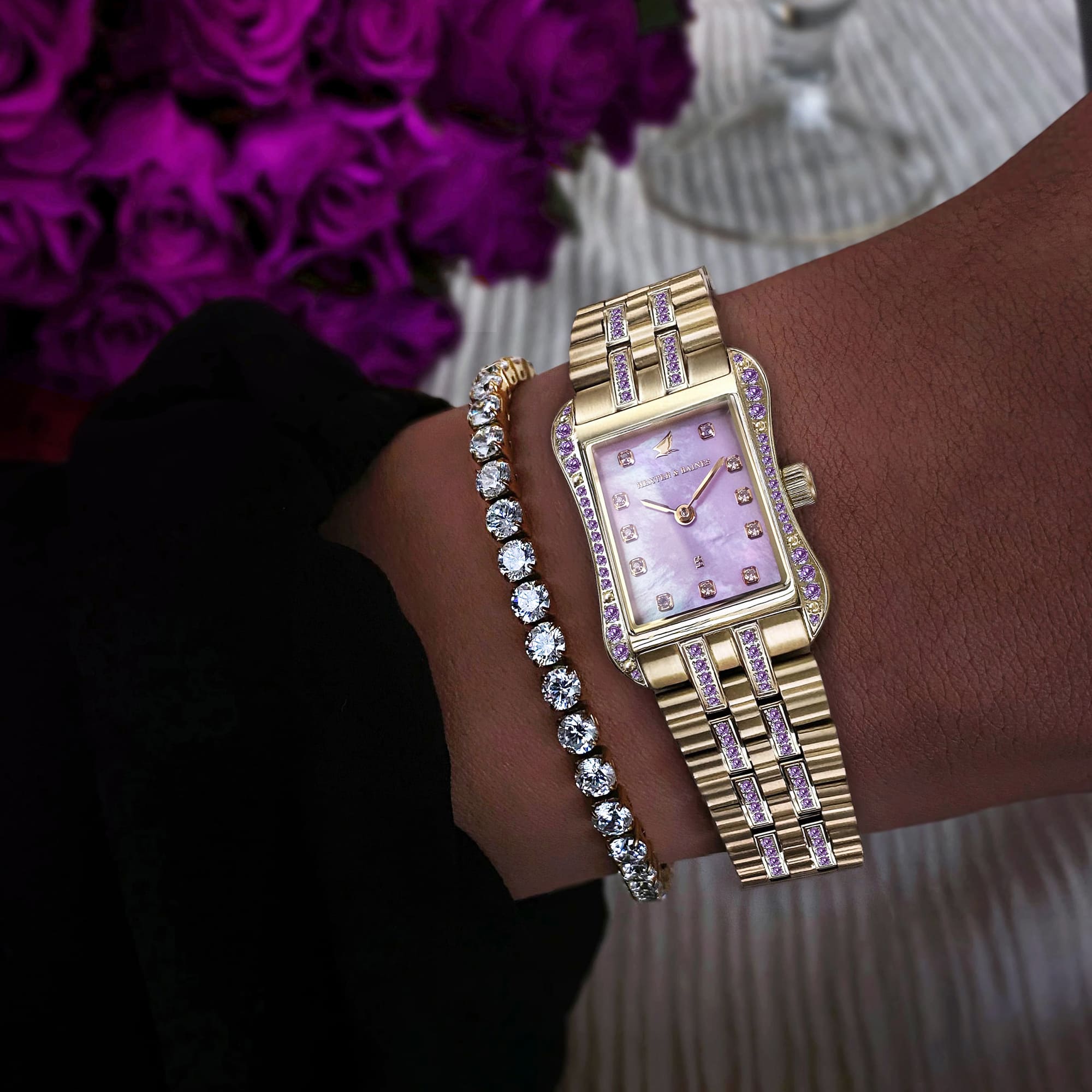 H&B Cronvas Duo, Lavender & Gold - 3