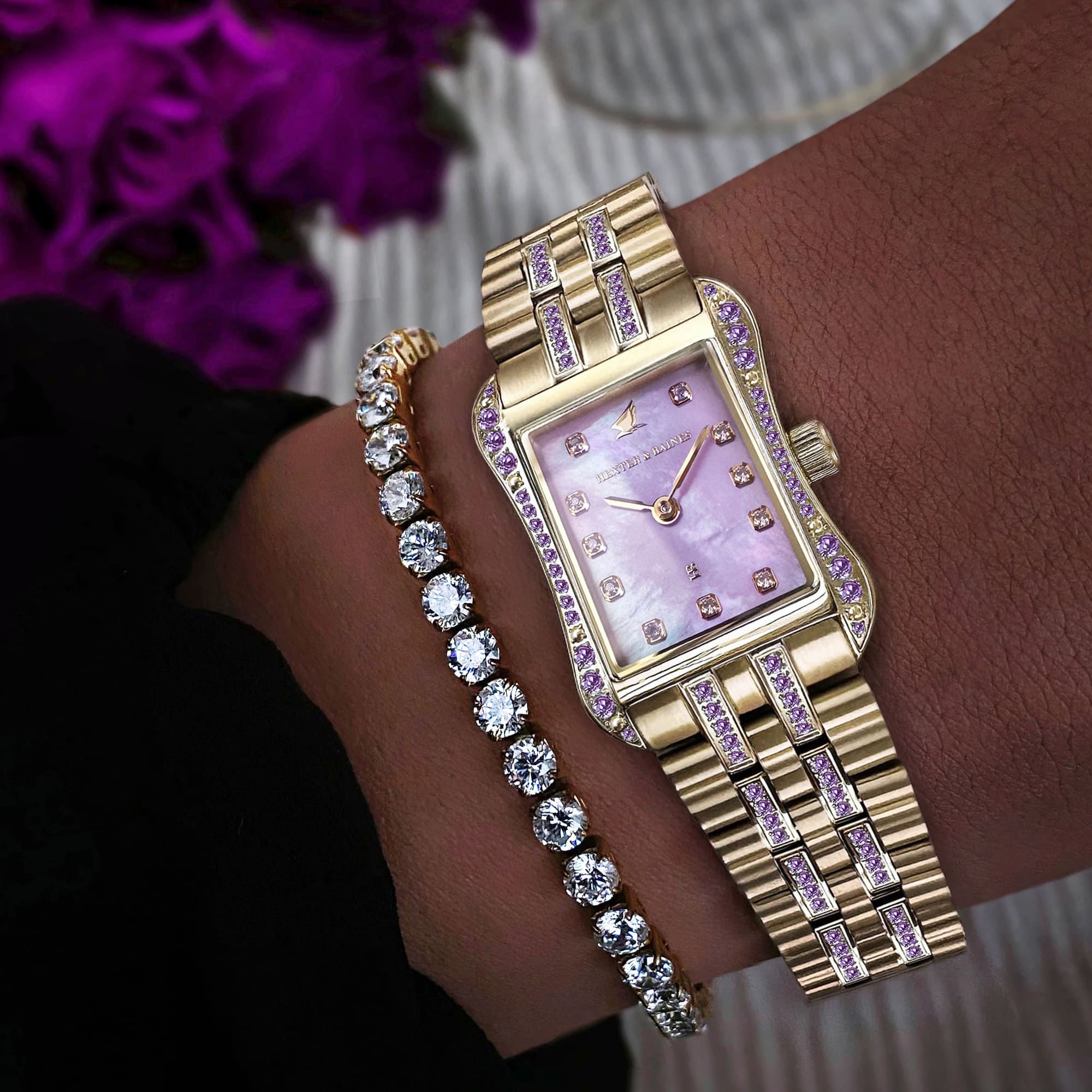 H&B Cronvas Duo, Lavender & Gold - 8