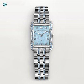 H&B Cronvas Duo, Aqua Blue & Silver