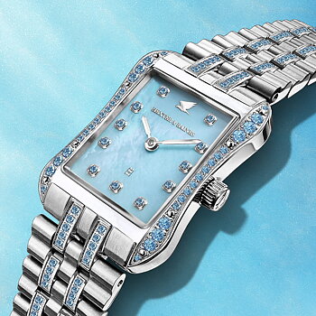 H&B Cronvas Duo, Aqua Blue & Silver