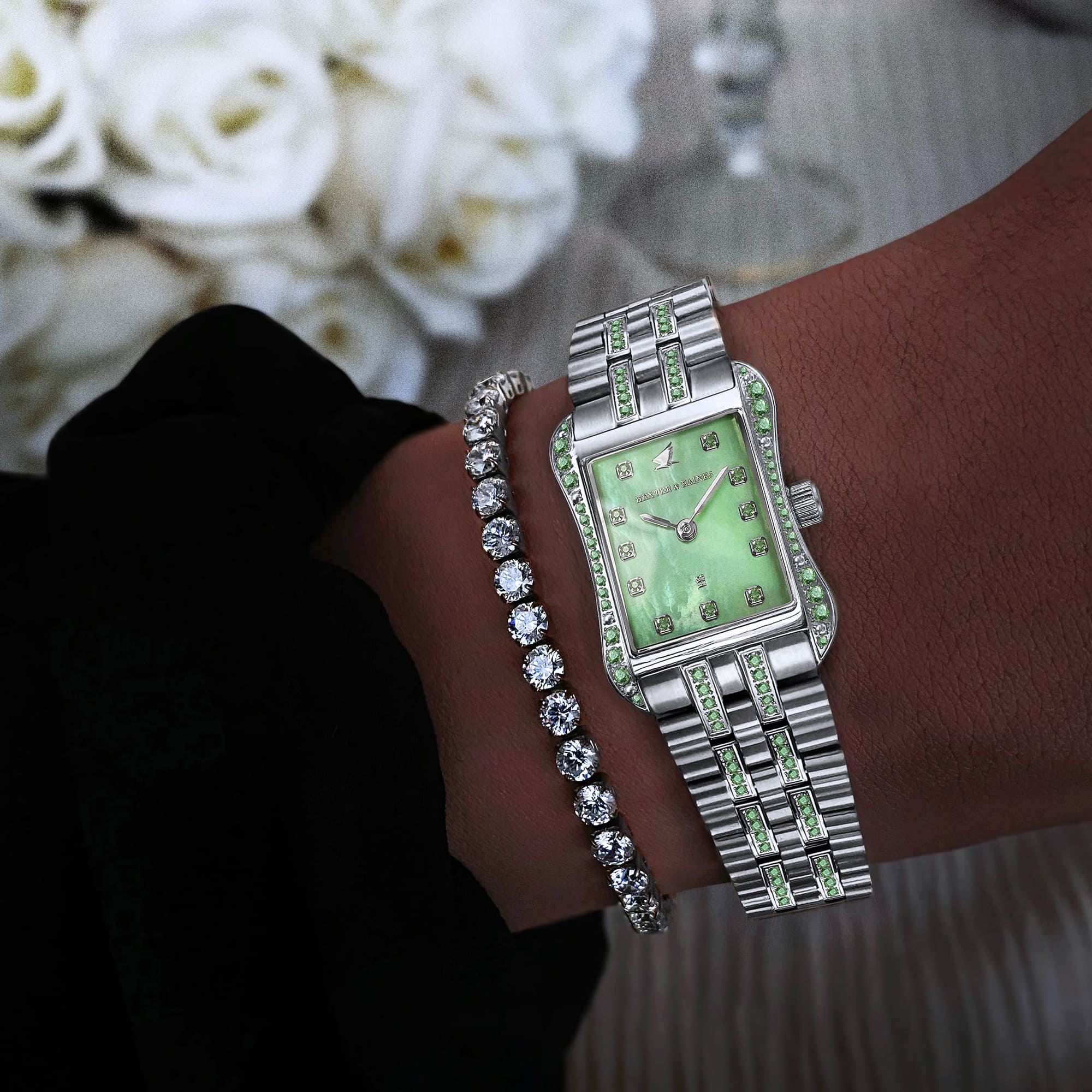 H&B Cronvas Duo, Light Green & Silver - 3