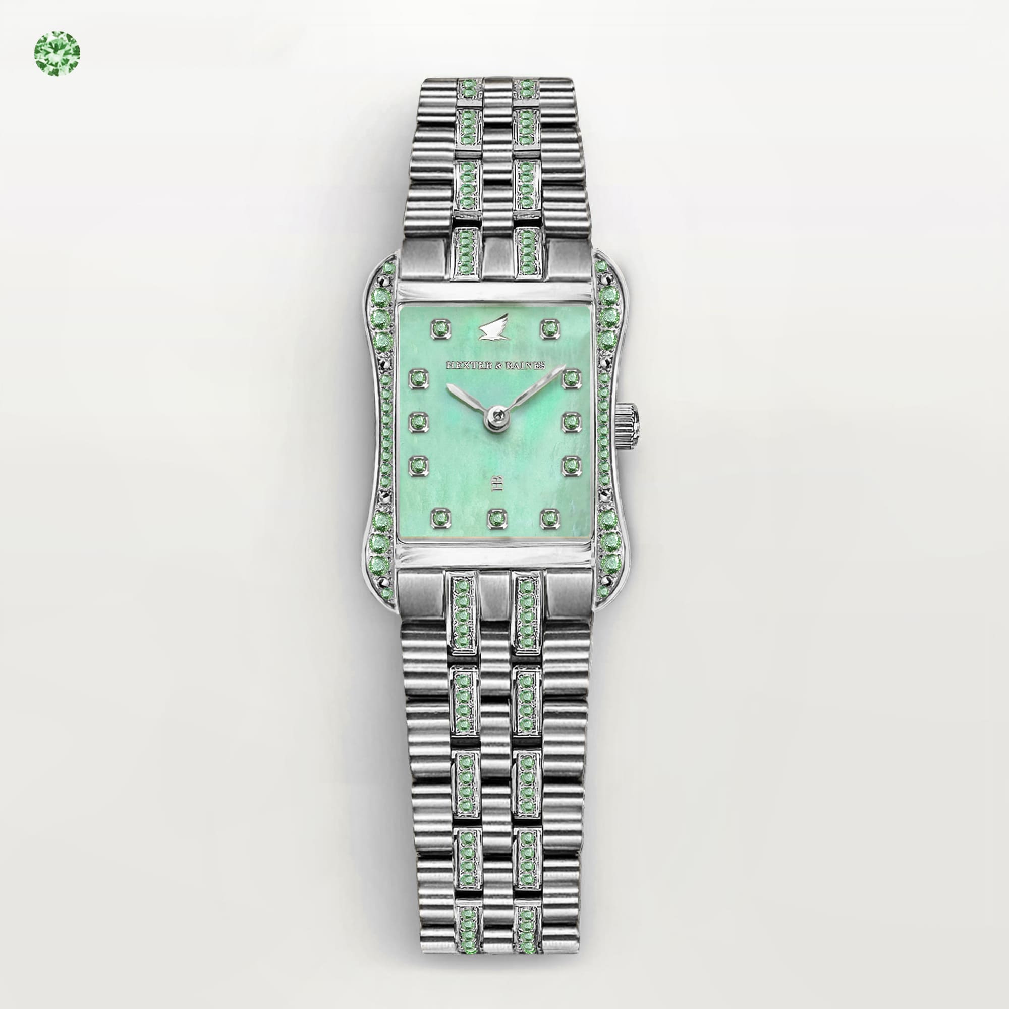H&B Cronvas Duo, Light Green & Silver