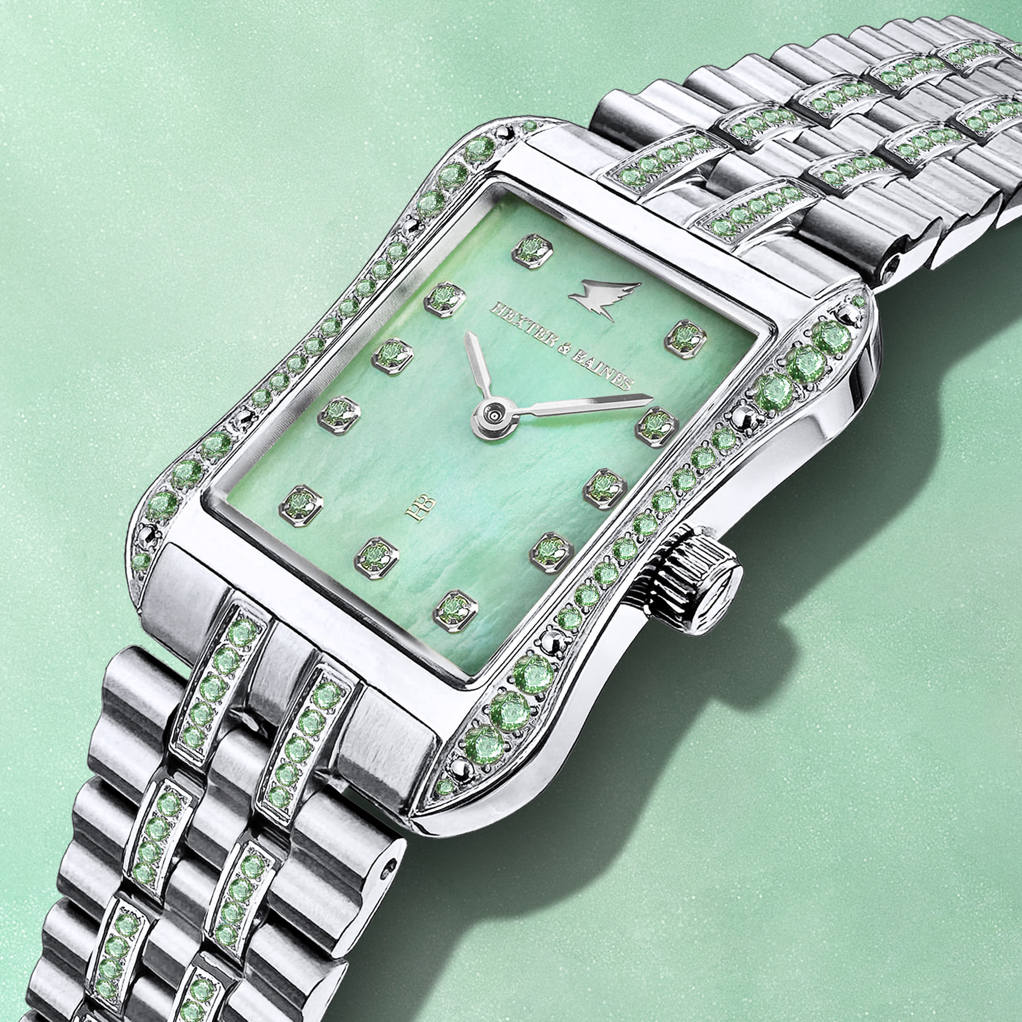 H&B Cronvas Duo, Light Green & Silver - 2