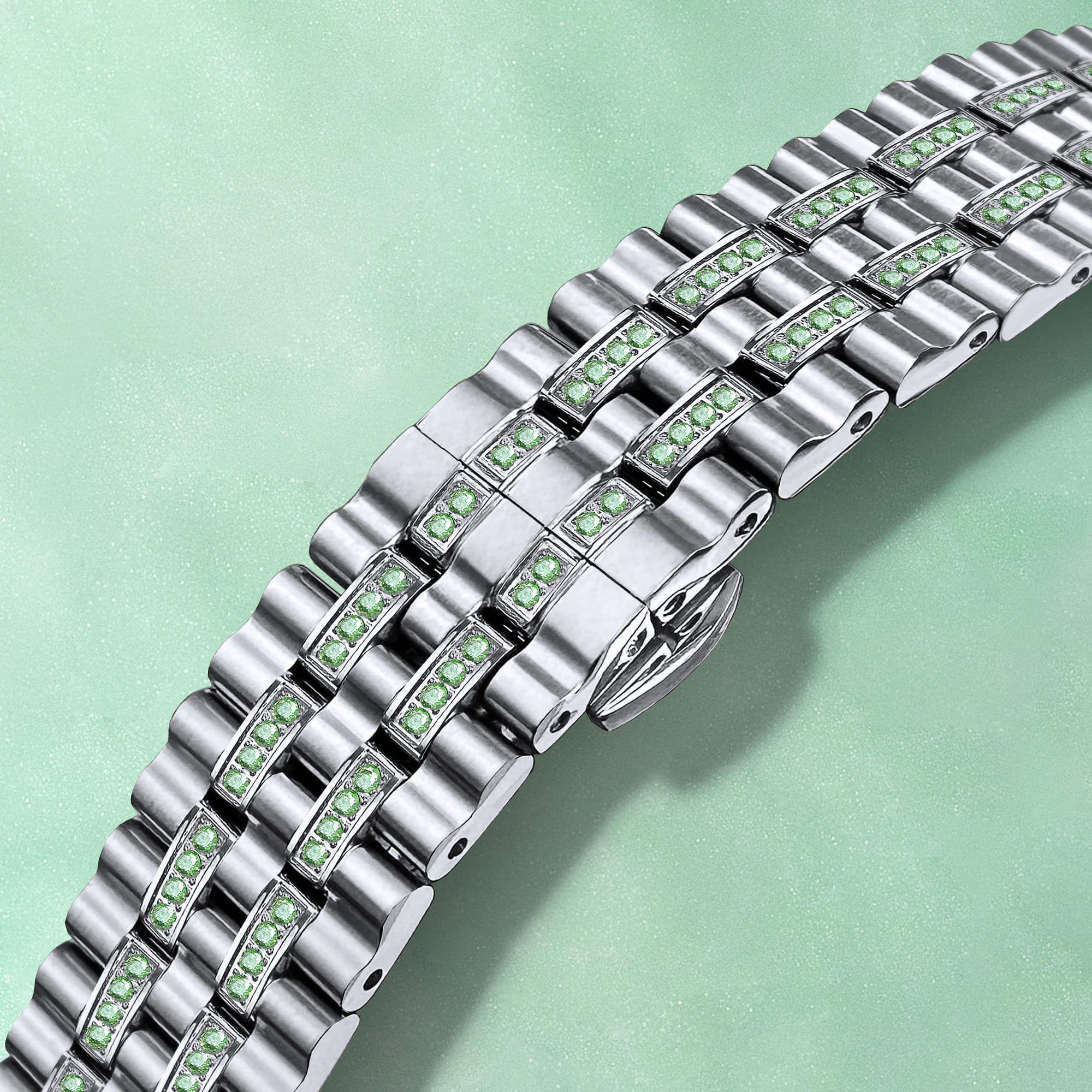 H&B Cronvas Duo, Light Green & Silver - 5