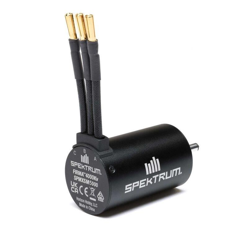 Spektrum Firma 3660-4000Kv 4-Pole Sensorless Brushless Motor: 5mm - 2