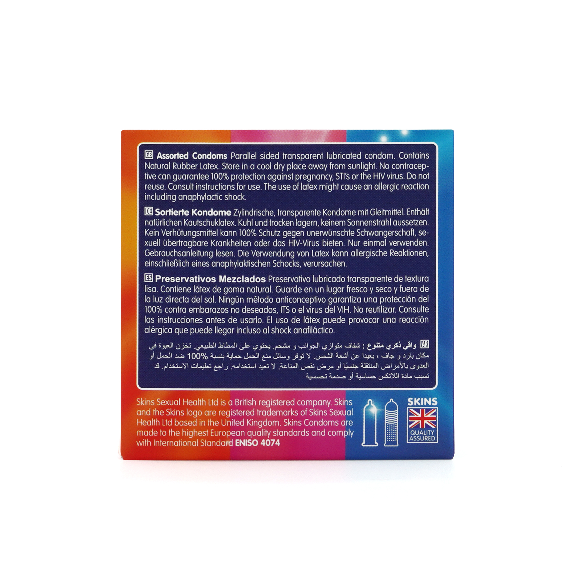 Skins Condoms Assorted 4-Pack - D&R, NAT, UT - 4