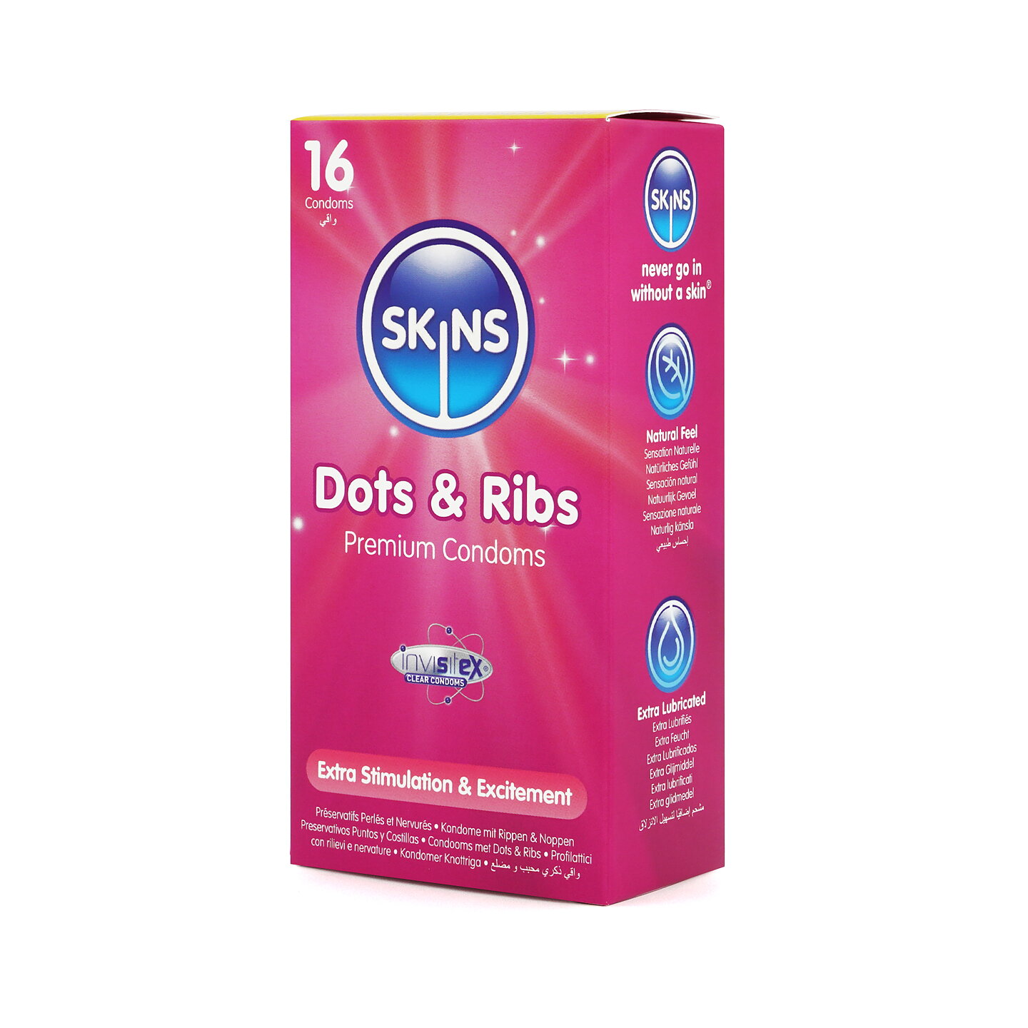 Skins Condoms Dots & Ribs 16-Pack