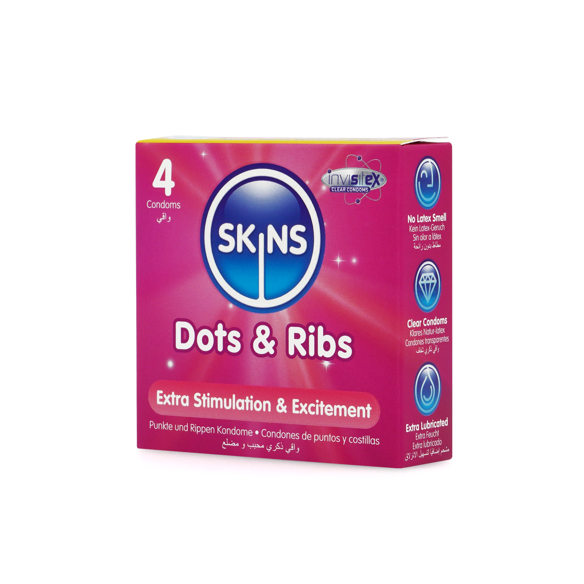 Skins Kondomer Dots & Ribs 4-pack - 2