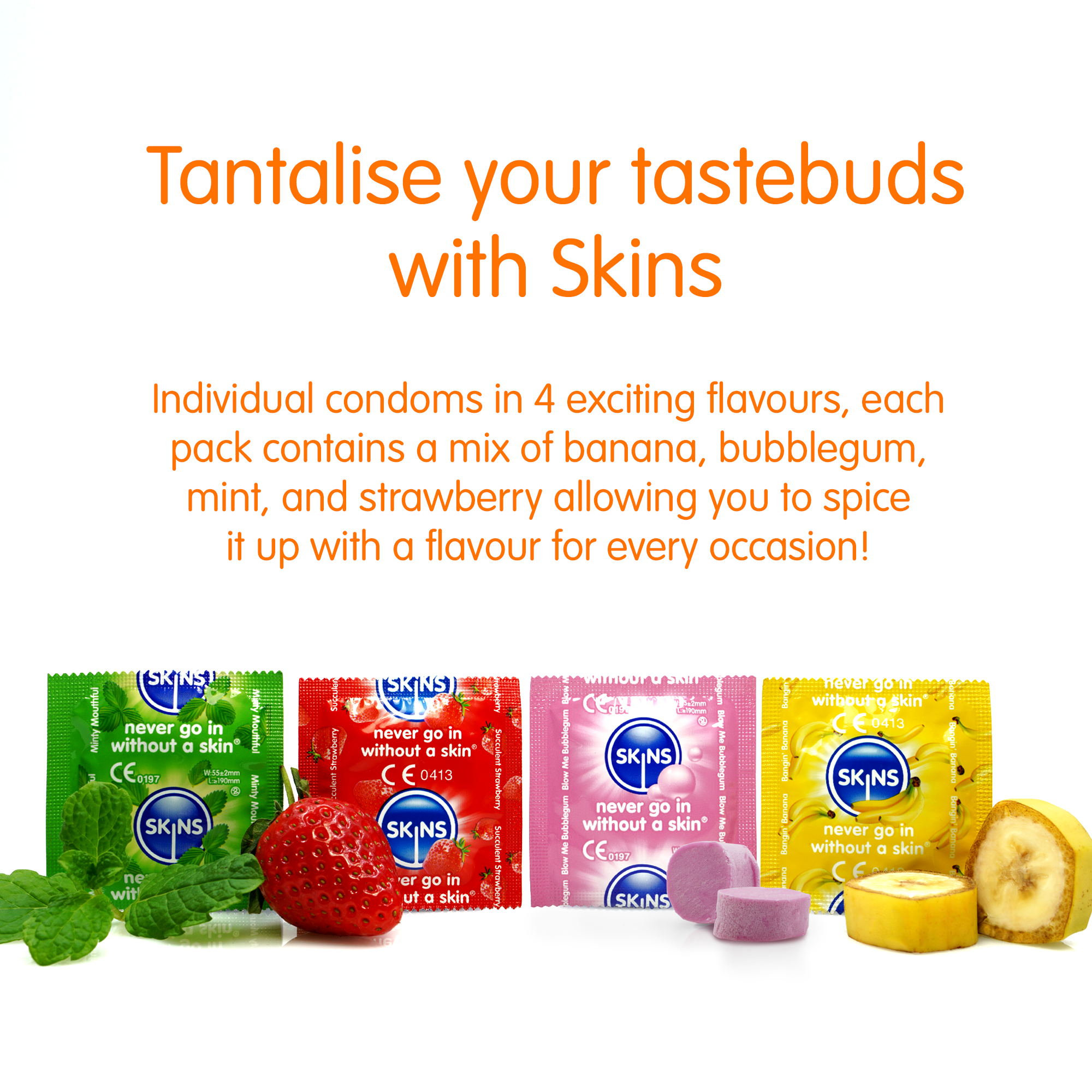 Skins Condoms Flavours 4-pack - 9