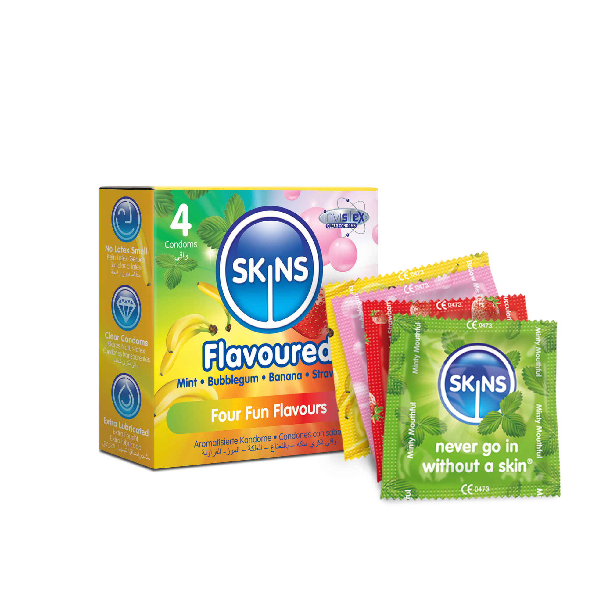 Skins Condoms Flavours 4-pack - 5