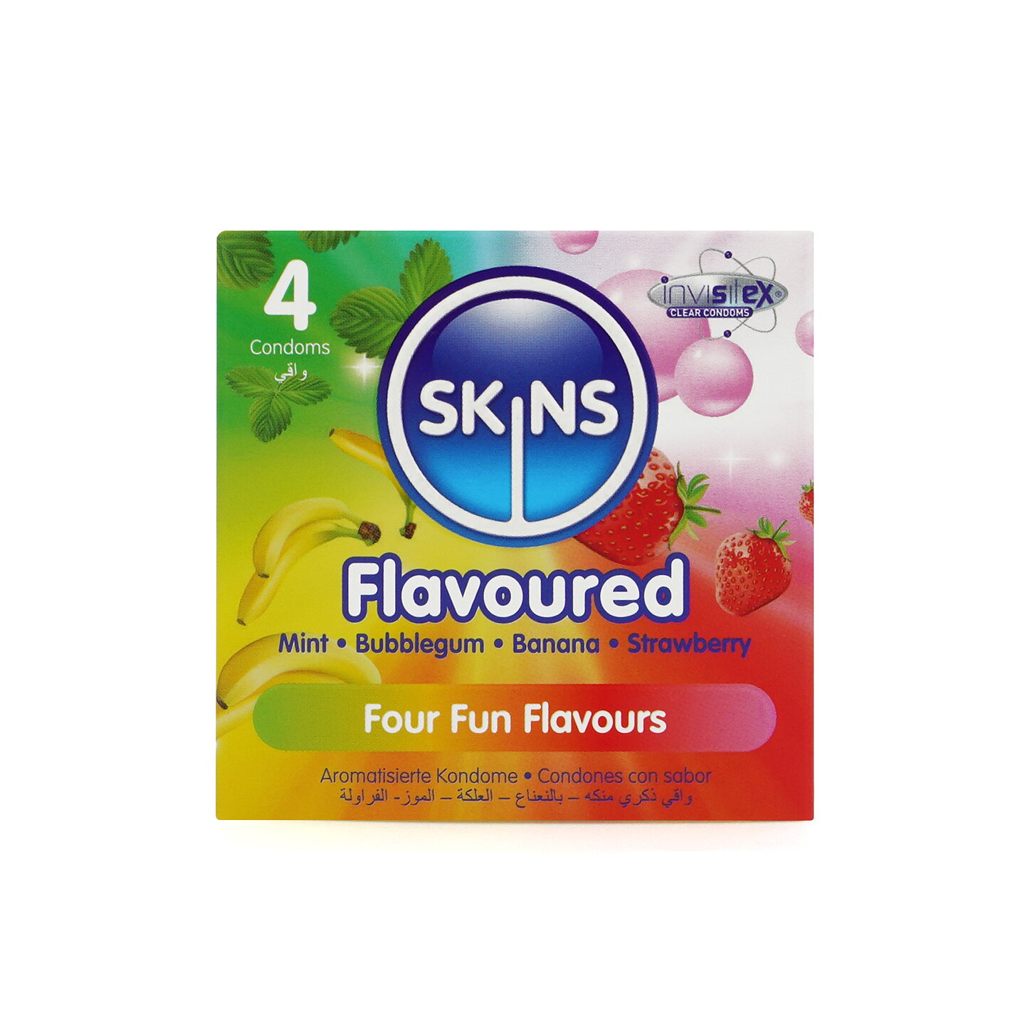 Skins Condoms Flavours 4-pack