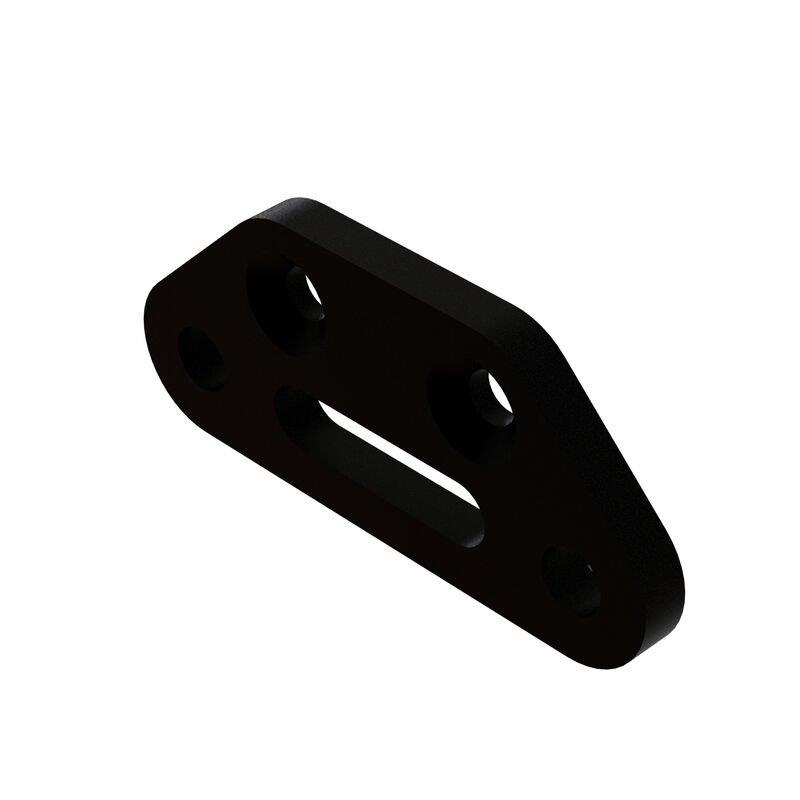 ARRMA Aluminum Front Suspension Mount: Black
