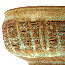 Isak Isaksson (2000s) Unique Chawan Bowl with Brown/Green Glaze 13 cm #29