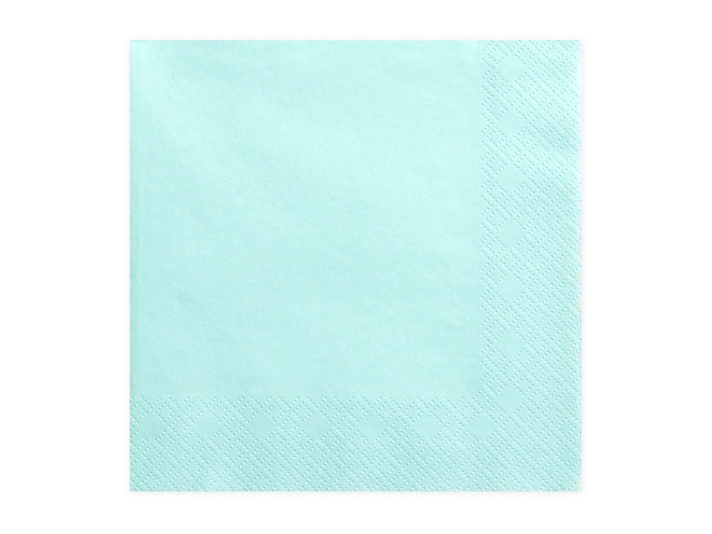 Servetter Turkos Pastell 20-pack 
