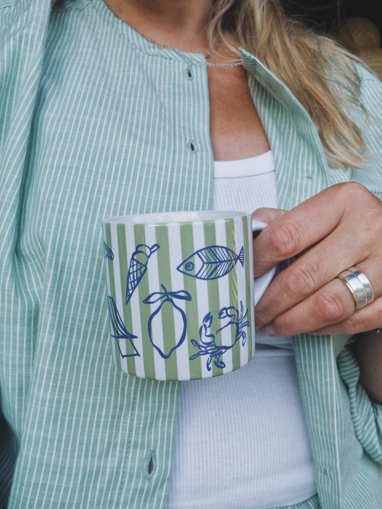 Mugg (liten) "Beach green"