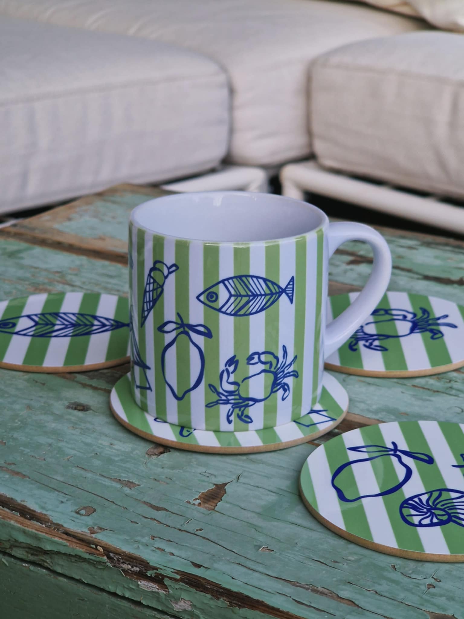 Mugg (liten) "Beach green"