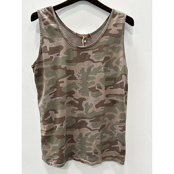 Angeline top camo green