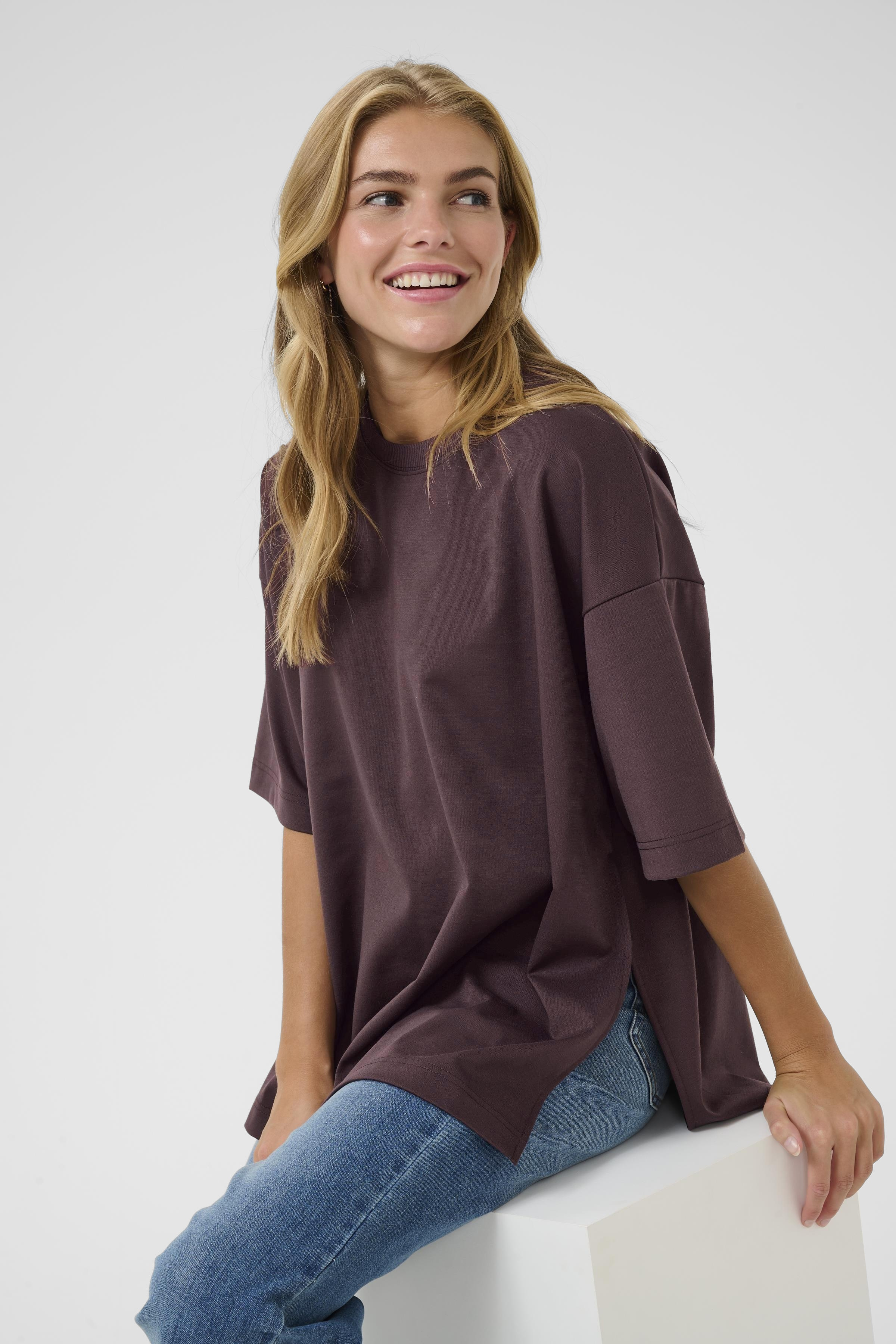 KAjenny T-shirt Fudge T-Shirt med slits