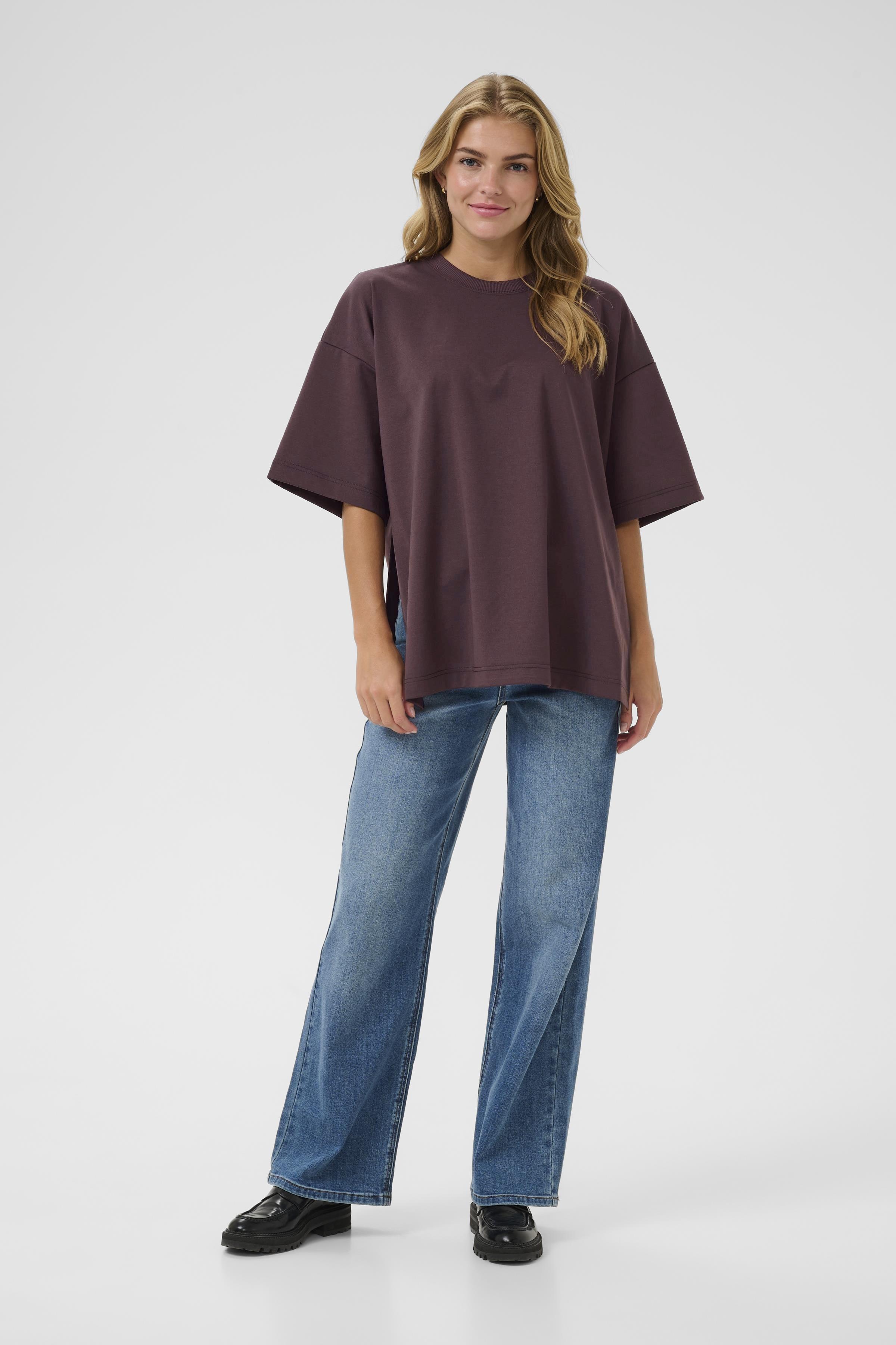 KAjenny T-shirt Fudge T-Shirt med slits - 4