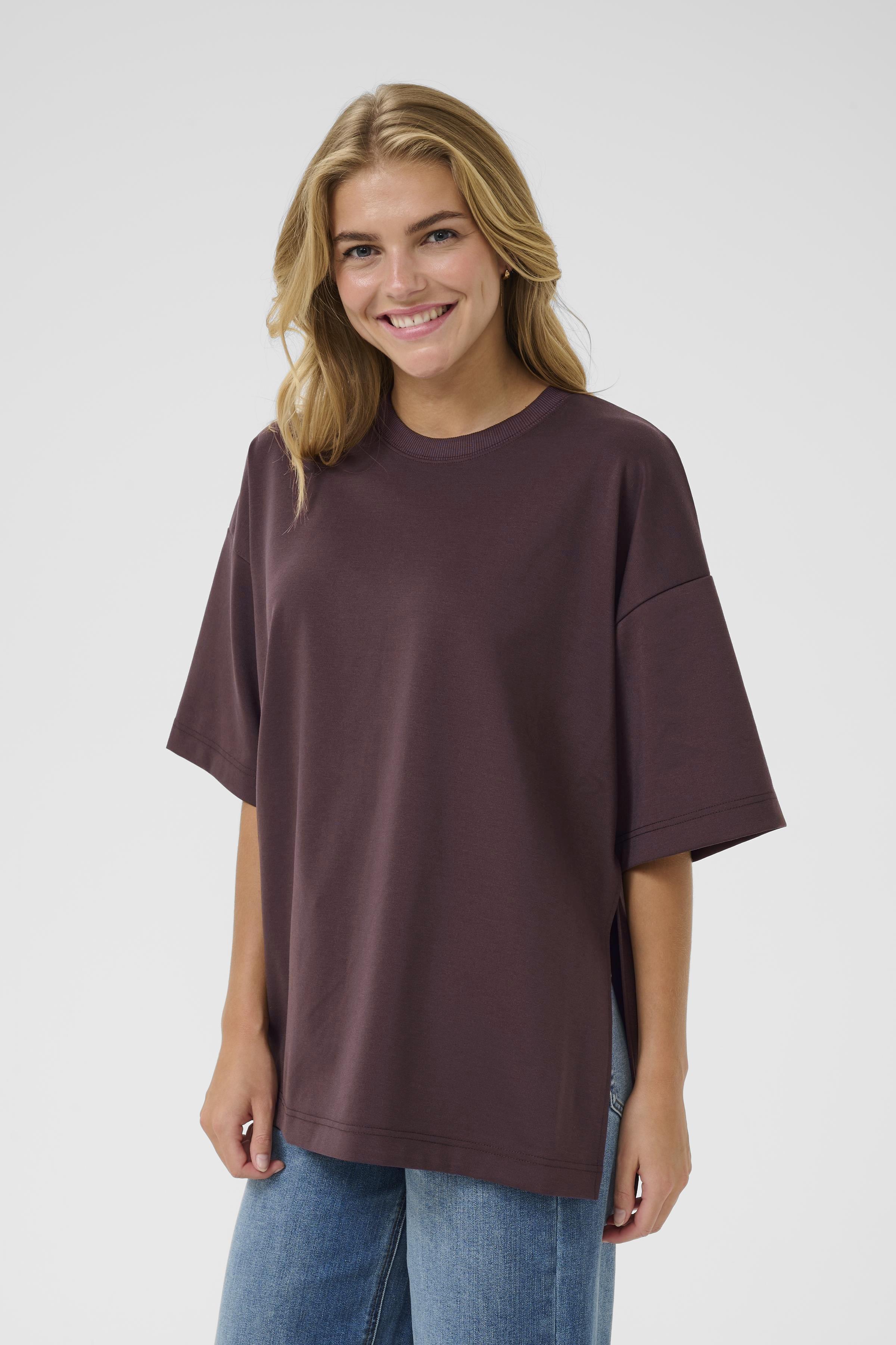 KAjenny T-shirt Fudge T-Shirt med slits - 3