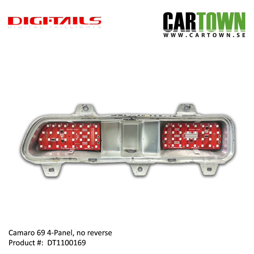 1969 Camaro - 4 Panel Sequential LED Taillight Kit - 2