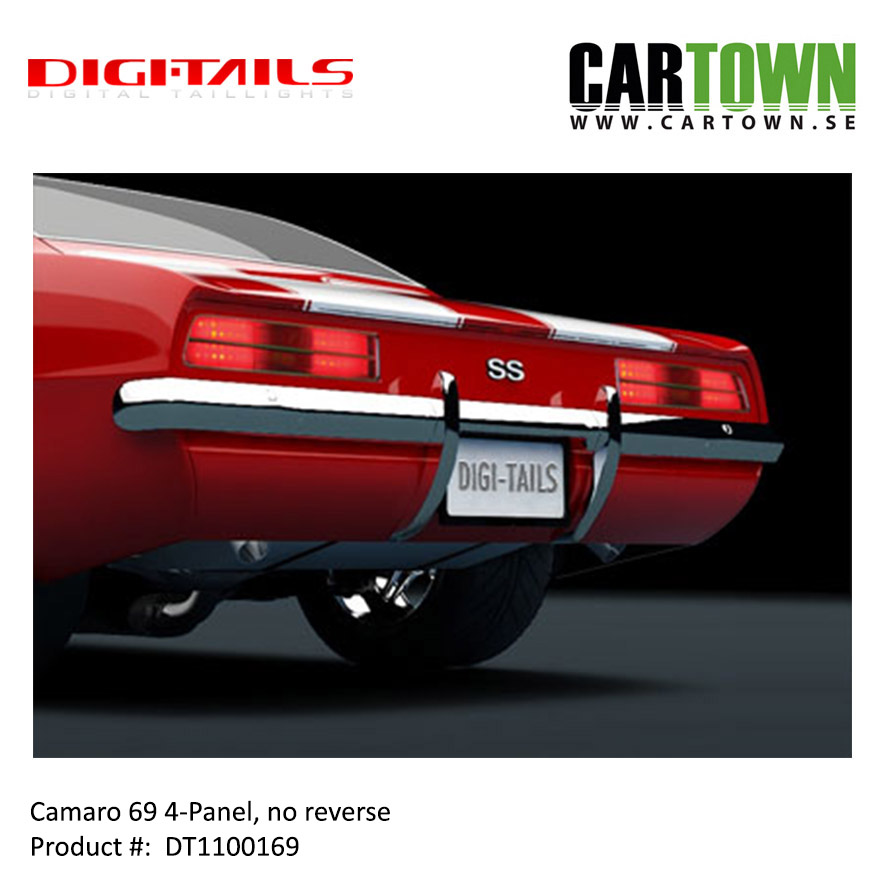 1969 Camaro - 4 Panel Sequential LED Taillight Kit - 4