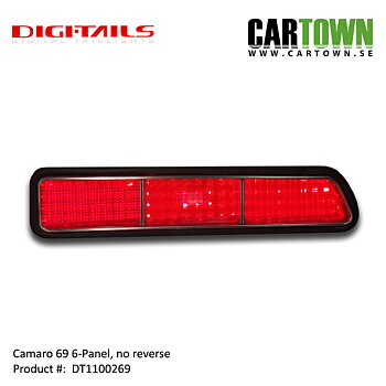 1969 Camaro - 6 Panel Sequential LED Taillight Kit