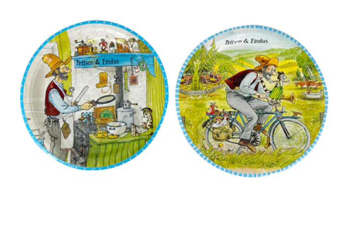Papperstallrik 23cm, 8-pack, Pettson & Findus