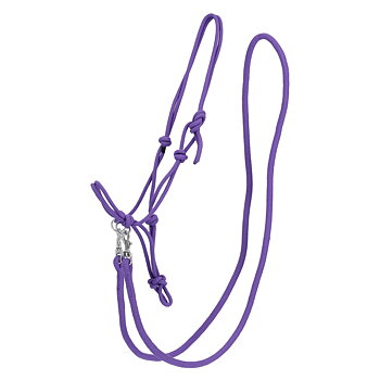 QHP Rope Halter Color with Reins - Passion Flower 