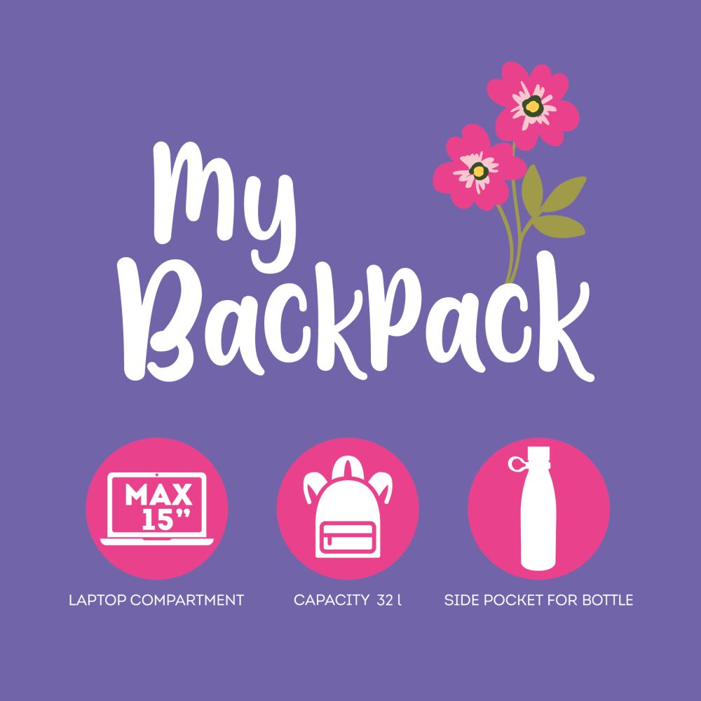 My Backpack, Flowers, rygsæk - 7