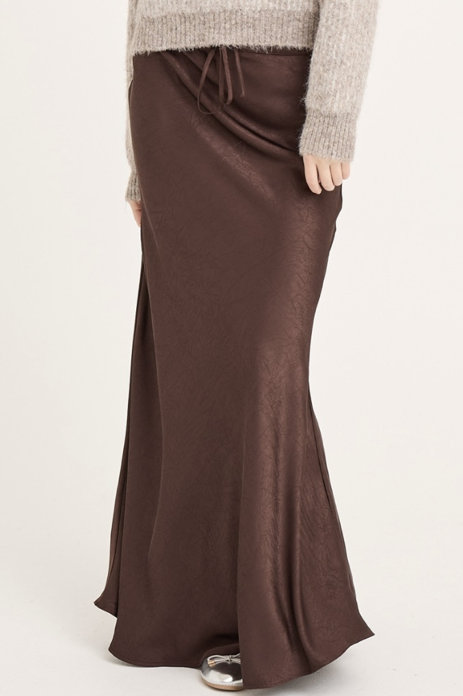 A-View - Emily Skirt Dark Brown - 2