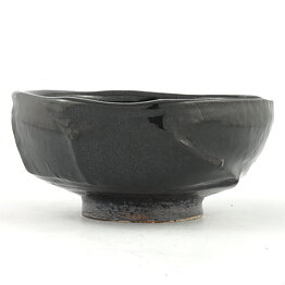 Isak Isaksson (2000s) Unique Chawan Bowl with Black Glaze 13 cm #30