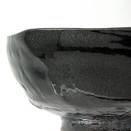 Isak Isaksson (2000s) Unique Chawan Bowl with Black Glaze 13 cm #30