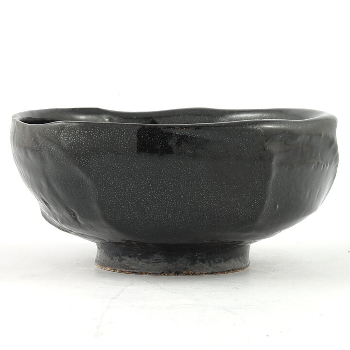 Isak Isaksson (2000s) Unique Chawan Bowl with Black Glaze 13 cm #30