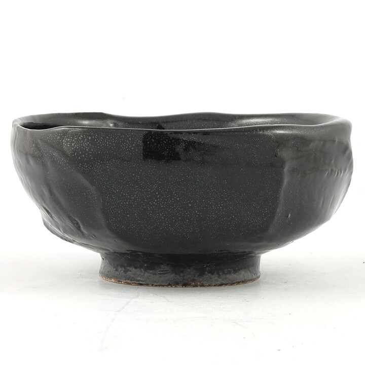 イサク・イサクソン  一点もの  黒色のボウル  茶碗  (13cm)  2000年代  #30