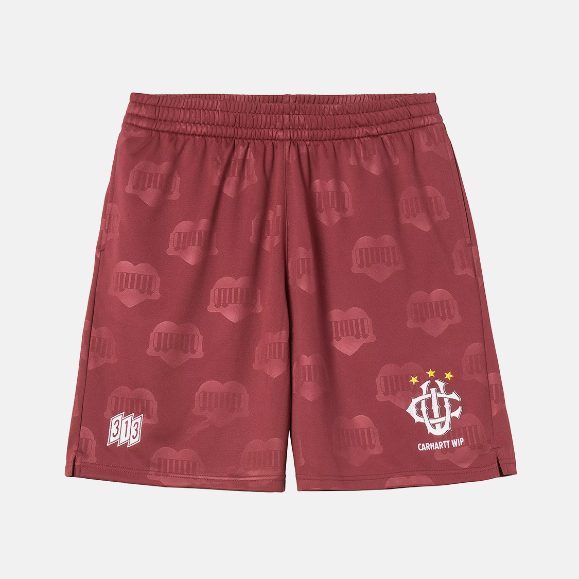 Carhartt WIP - Hartts Football Short Heart Train Jacquard/Mulberry
