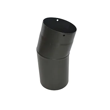 Emaljerad Rörböj 15 Grader ∅ 130 MM SVART