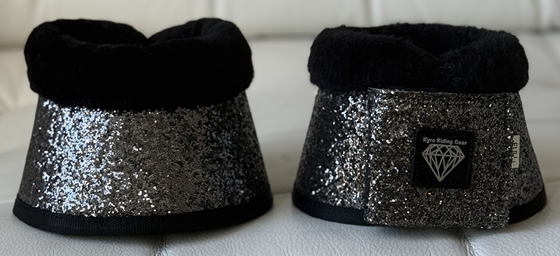 BELL BOOTS SUPER SPARKLY GREY TEDDY BLACK - 2