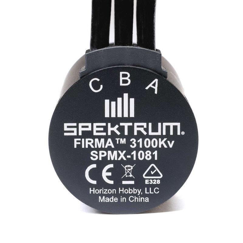 Spektrum Firma 3660-3100Kv 4-Pole Sensorless Brushless Motor: 5mm - 2