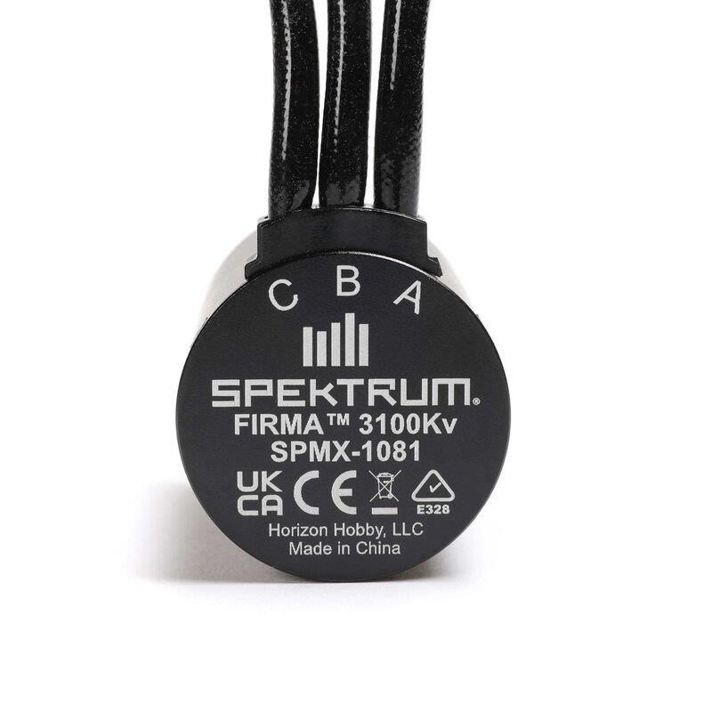 Spektrum Firma 3660-3100Kv 4-Pole Sensorless Brushless Motor: 5mm - 6