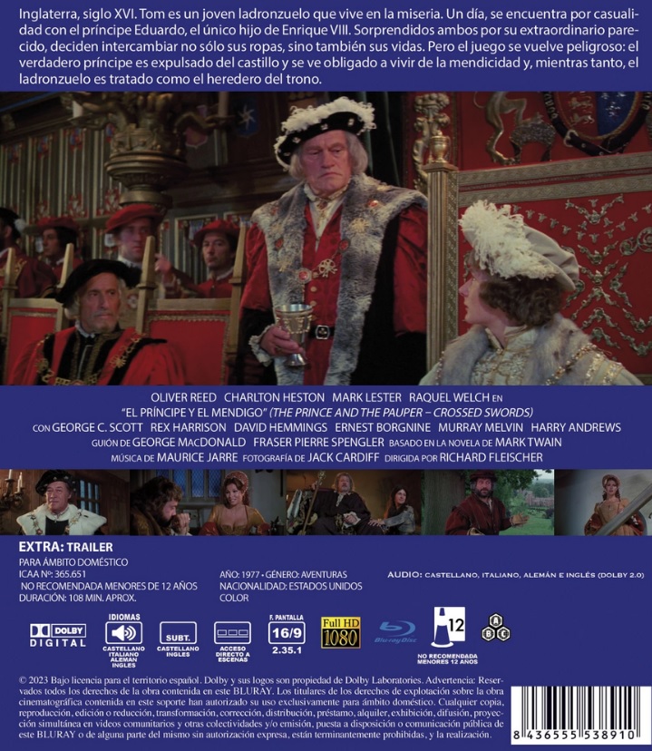 The Prince And the Pauper (ej svensk text) (Blu-ray) - 2