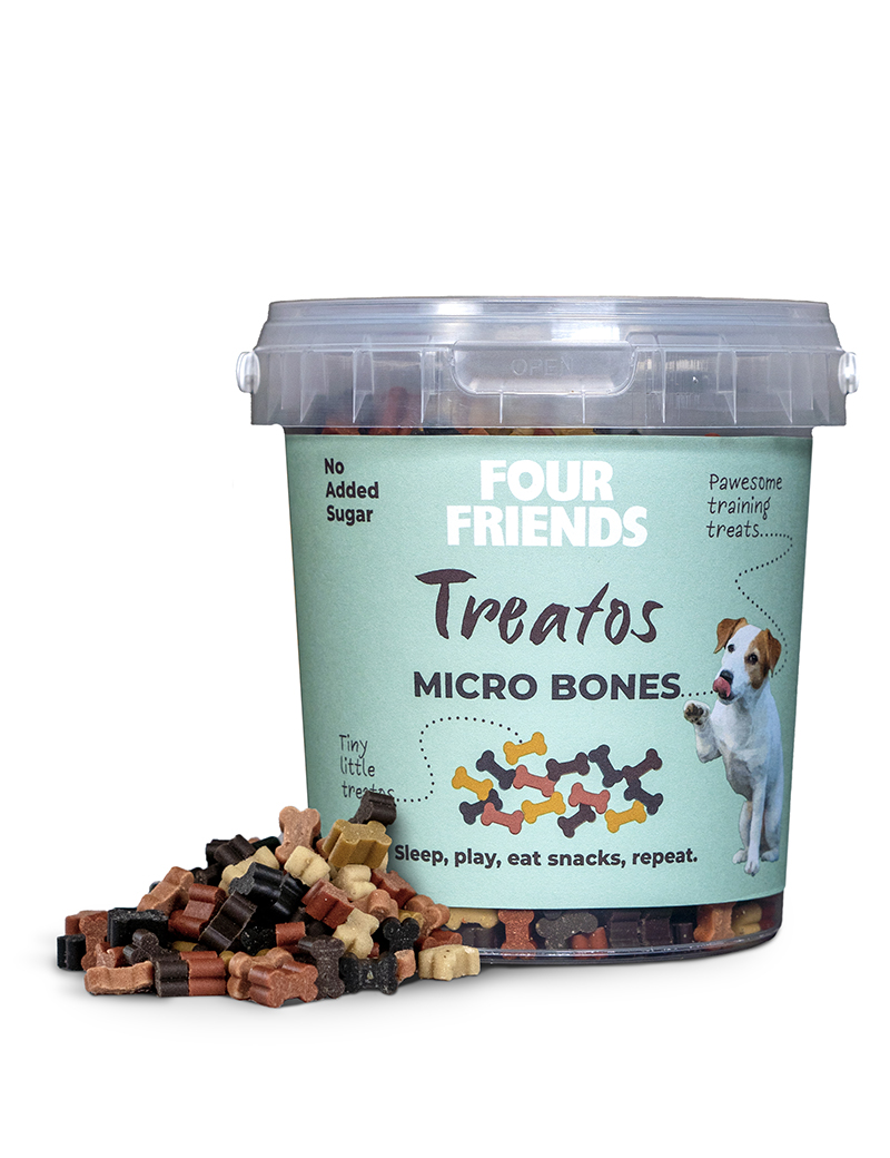 Four Friends Treatos Micro Bones Hundgodis - 500 g