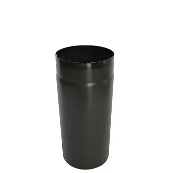 Emaljerat Rökrör ∅ 130 MM, Längd 750 MM svart